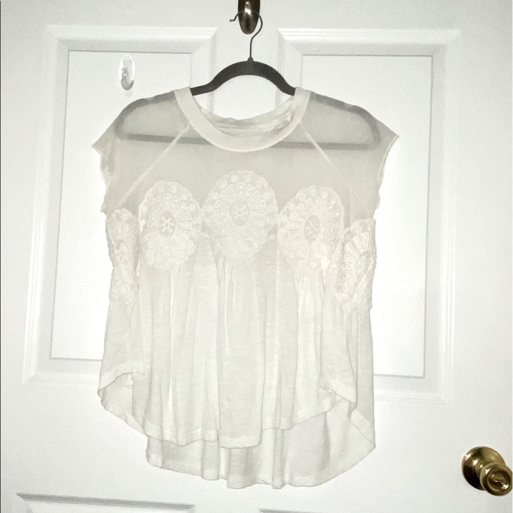 Embroidered White Tee